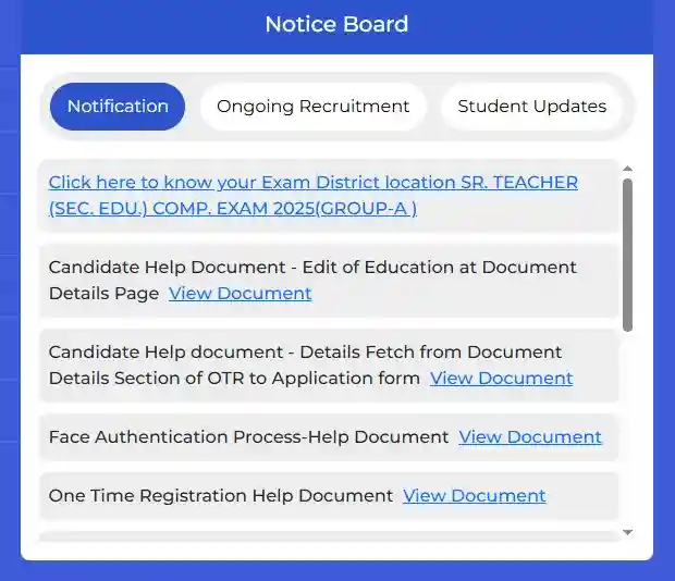 RPSC 2nd Grade City Intimation Slip 2026